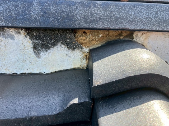 漆喰部分の劣化進行